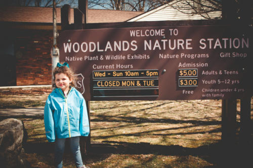 Woodlands Nature Station Welcome Sign